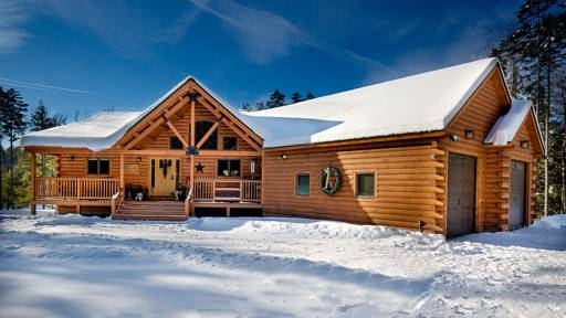 A Vermont Log Home Celebrates the Holidays
