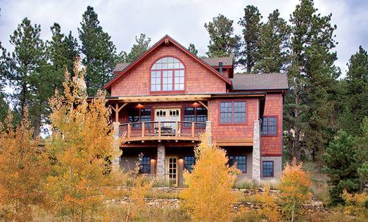 A Colorado Timber Frame Home with a View
